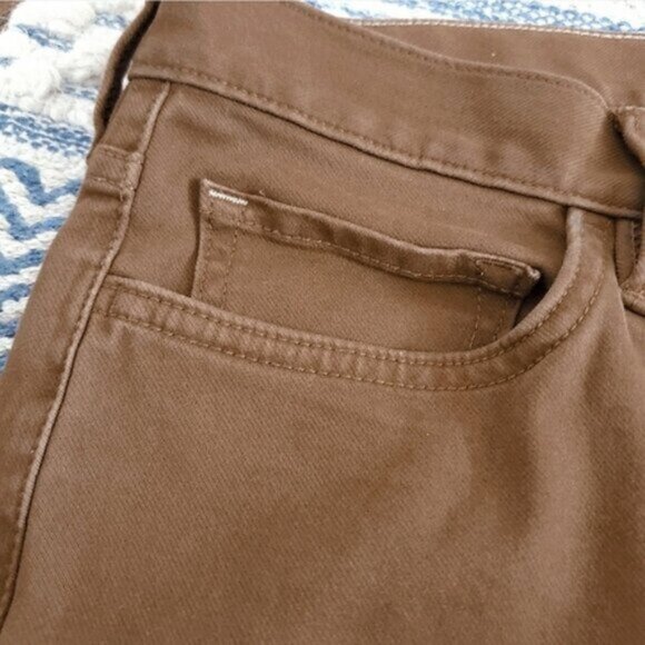 Banana Republic Traveler Slim Fit Twill Cotton Pants In Bronze Brown - Picture 8 of 14